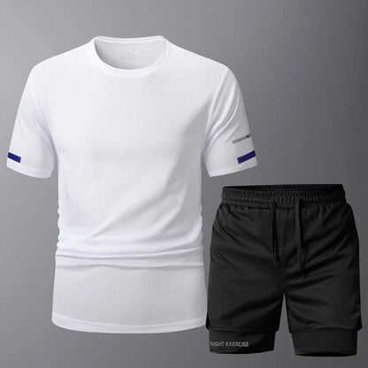 Conjunto deportivo de 2 piezas para correr, entrenamiento, gimnasio y fitness.