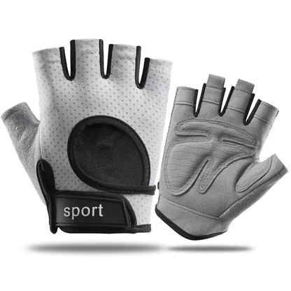 Guantes de entrenamiento deportivo sin dedos, para gimnasio, ciclismo, motocicleta, MTB, antideslizantes, accesorios para bicicleta.