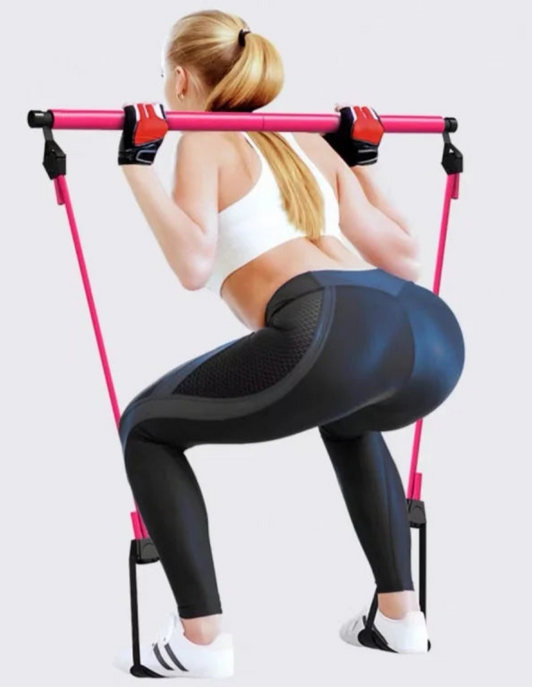 1 Barra multifuncional para fitness, yoga y pilates, ejercicios de elasticidad para el hogar