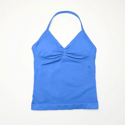 Top deportivo de tirantes largos NCLAGEN para gimnasio, correr, entrenamiento