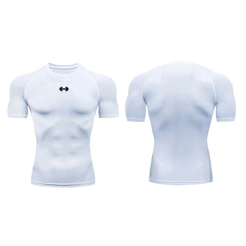 Camiseta manga corta de compresión para hombre