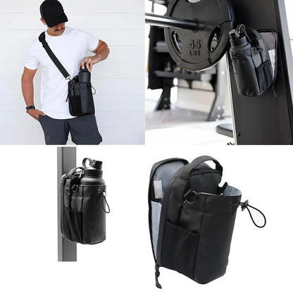 Bolsa magnética para botellas de agua, ideal para gimnasios, con potente imán