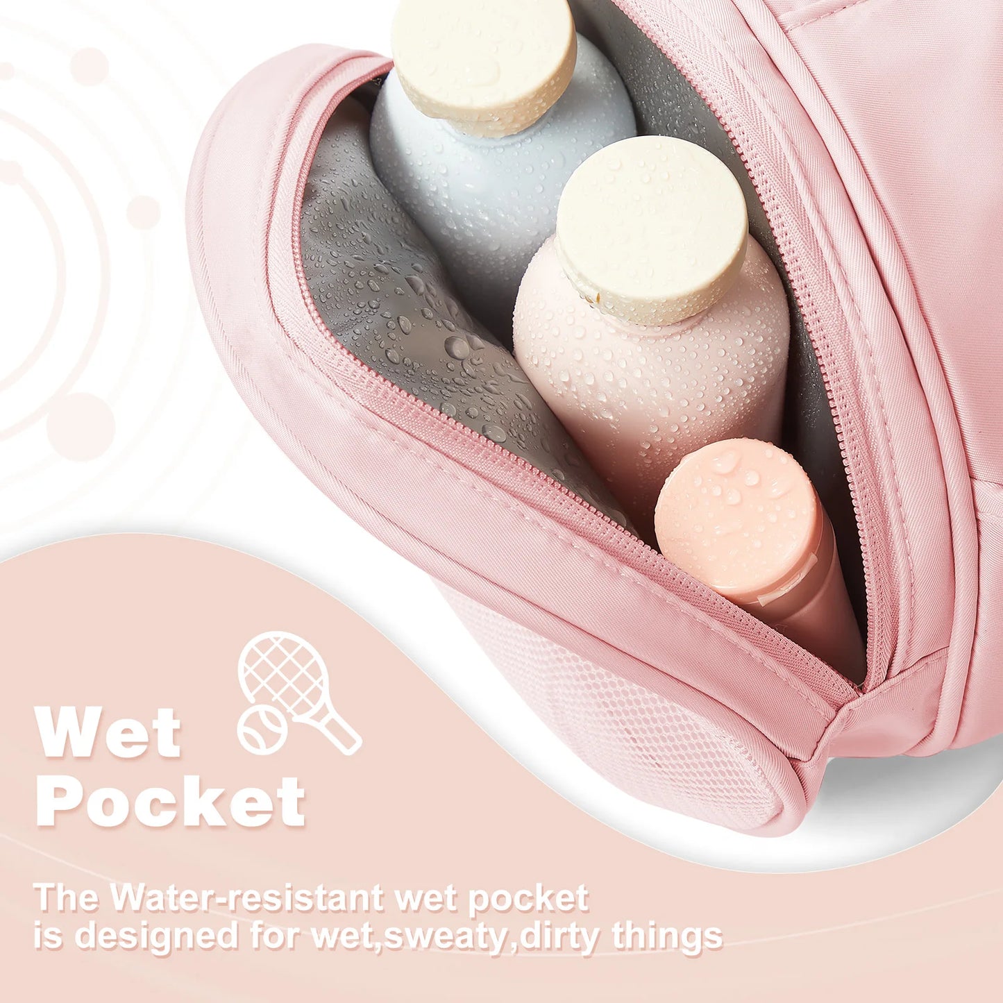 Bolsa de deporte para hombre y mujer adecuado para viaje y piscina