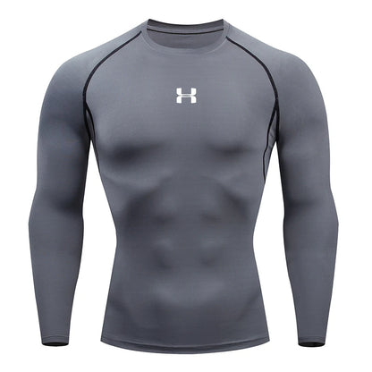 Camiseta de compresión deportiva hombre