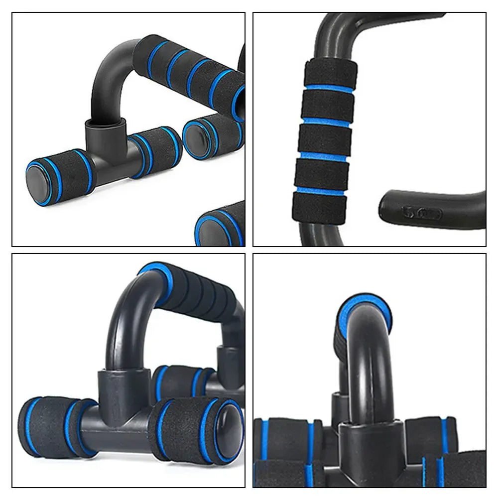1 par de barras de flexiones en forma de U con agarre de esponja para entrenamiento muscular, gimnasio en casa