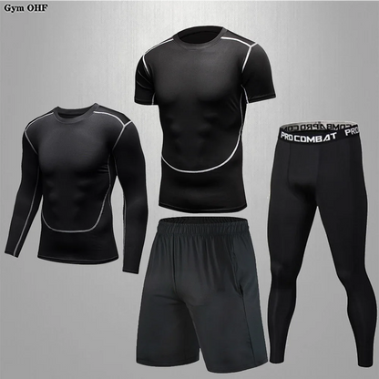 Traje deportivo, conjunto de ropa deportiva de compresión para gimnasio y fitness