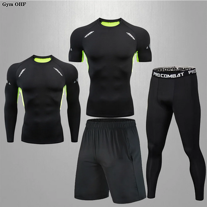 Traje deportivo, conjunto de ropa deportiva de compresión para gimnasio y fitness