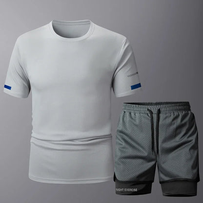 Conjunto deportivo de 2 piezas para correr, entrenamiento, gimnasio y fitness.