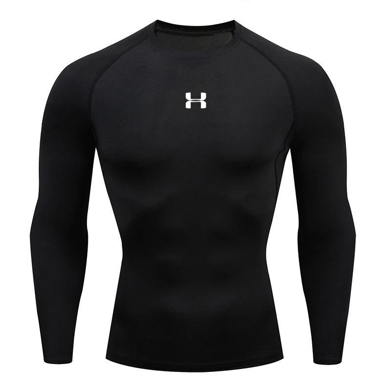 Camiseta de compresión deportiva hombre