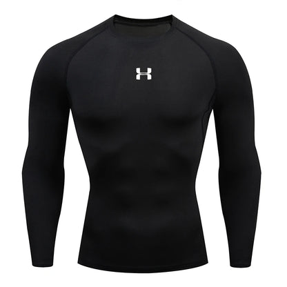 Camiseta de compresión deportiva hombre