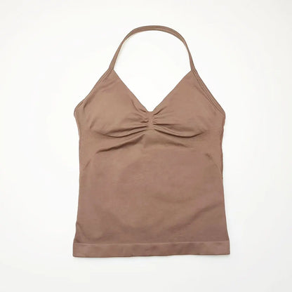 Top deportivo de tirantes largos NCLAGEN para gimnasio, correr, entrenamiento