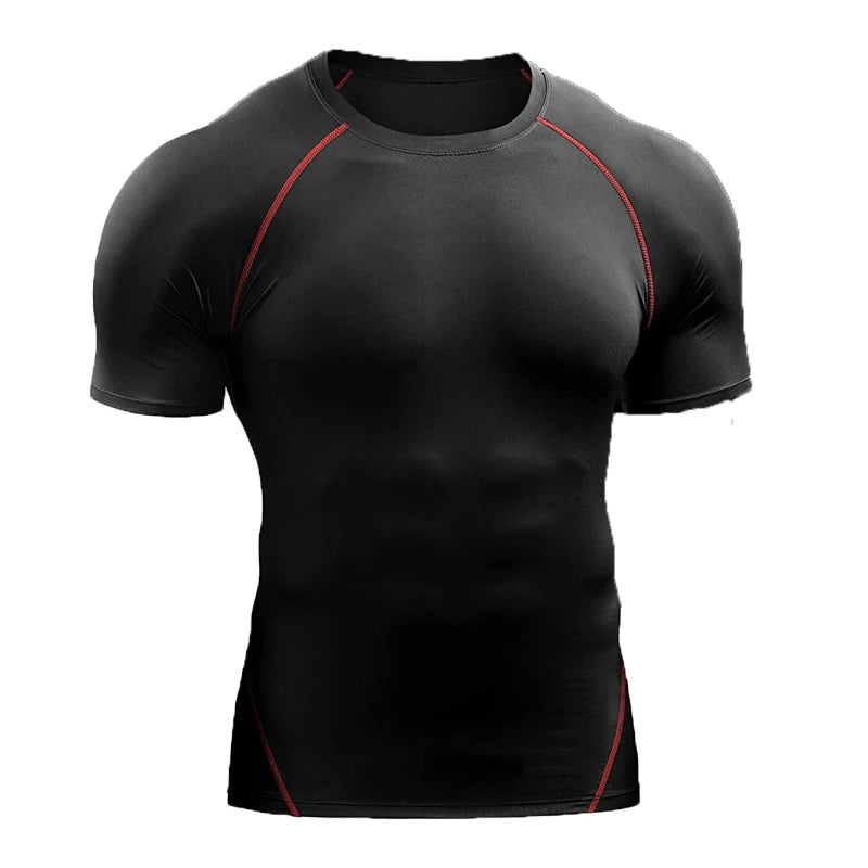 Camiseta de compresión, elástica de secado rápido 2025