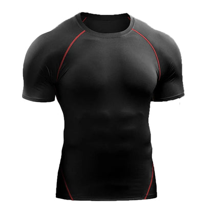 Camiseta de compresión, elástica de secado rápido 2025