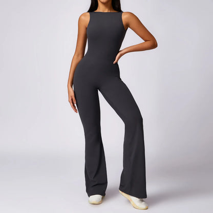 Nuevo conjunto de entrenamiento sin mangas con espalda descubierta