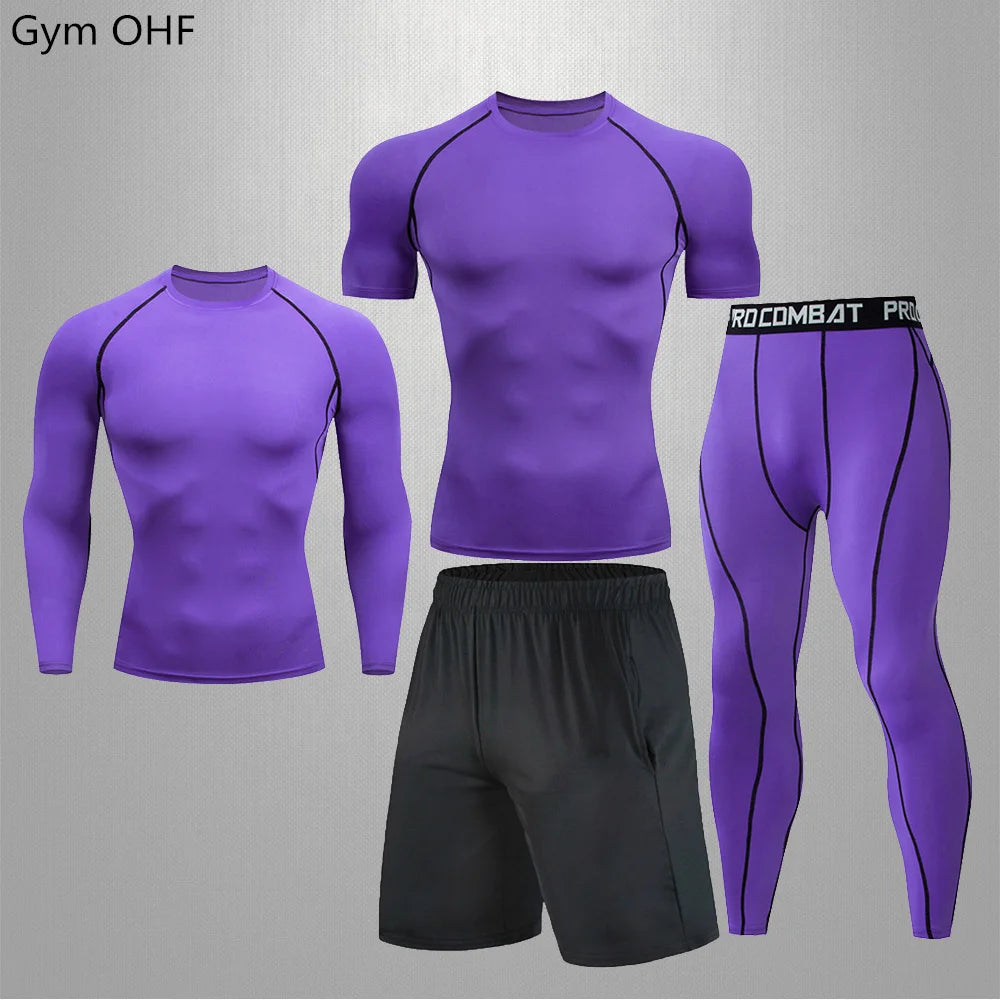 Traje deportivo, conjunto de ropa deportiva de compresión para gimnasio y fitness