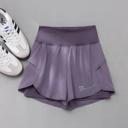 Shorts para correr de cintura alta, ligeros y con doble bolsillo