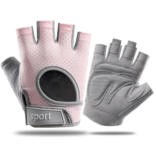 Guantes de entrenamiento deportivo sin dedos, para gimnasio, ciclismo, motocicleta, MTB, antideslizantes, accesorios para bicicleta.
