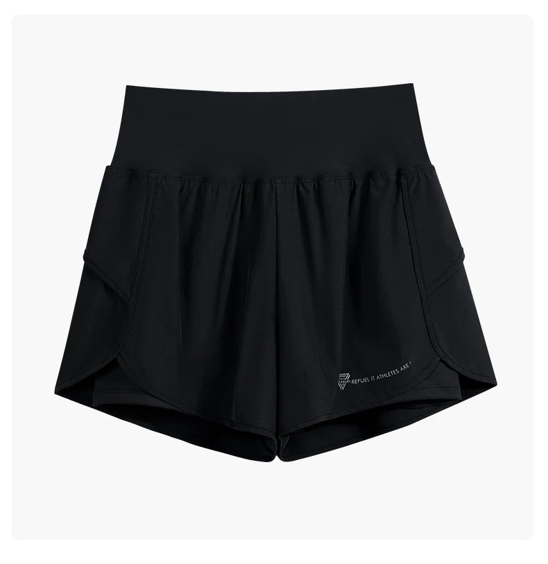 Shorts para correr de cintura alta, ligeros y con doble bolsillo