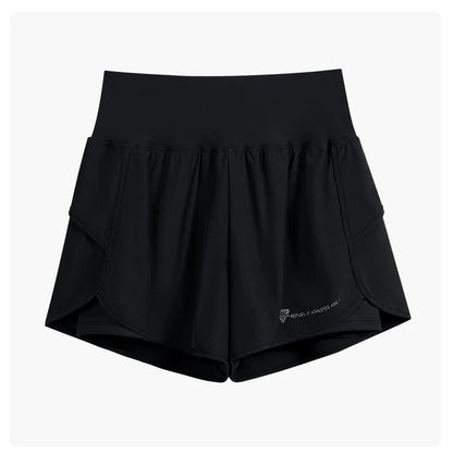 Shorts para correr de cintura alta, ligeros y con doble bolsillo