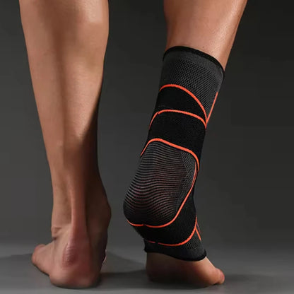 Tobillera de compresión ajustable para hombre y mujer, protección deportiva