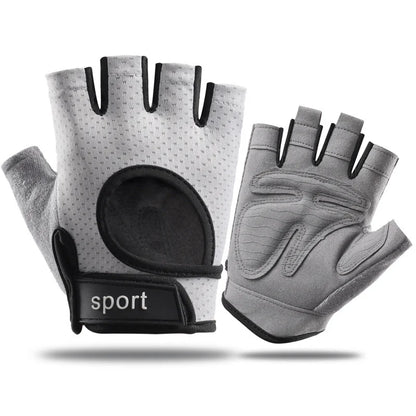 Guantes de entrenamiento deportivo sin dedos, para gimnasio, ciclismo, motocicleta, MTB, antideslizantes, accesorios para bicicleta.