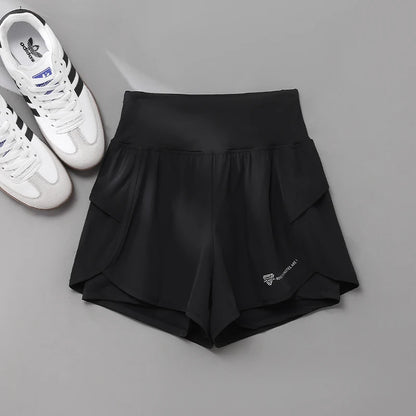 Shorts para correr de cintura alta, ligeros y con doble bolsillo