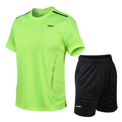 Conjuntos de running CHRLCK, transpirables, para senderismo y deportes al aire libre