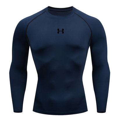 Camiseta de compresión deportiva hombre