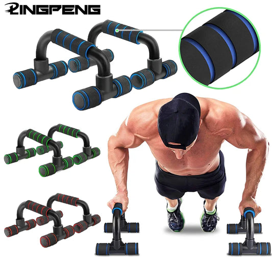 1 par de barras de flexiones en forma de U con agarre de esponja para entrenamiento muscular, gimnasio en casa