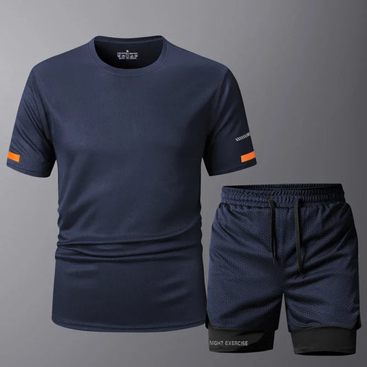 Conjunto deportivo de 2 piezas para correr, entrenamiento, gimnasio y fitness.