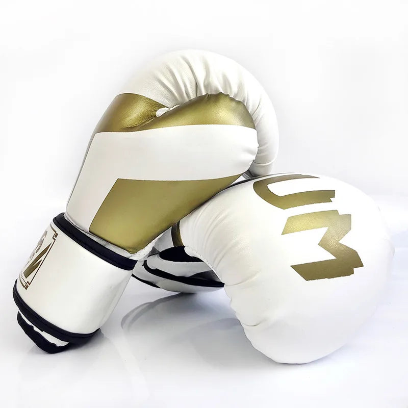 Guantes de boxeo transpirables, 6 oz, 8 oz, 10 oz, 12 oz, 14 oz, 16 oz, entrenamiento profesional