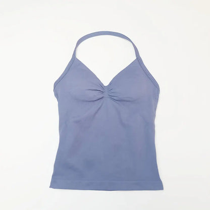 Top deportivo de tirantes largos NCLAGEN para gimnasio, correr, entrenamiento