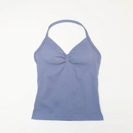Top deportivo de tirantes largos NCLAGEN para gimnasio, correr, entrenamiento