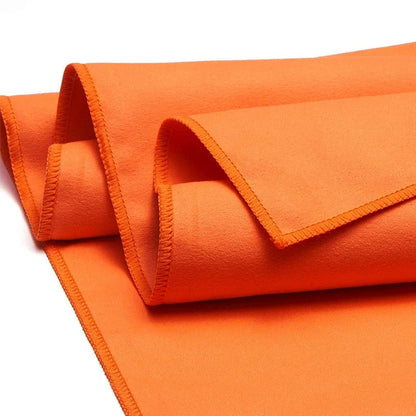 Toalla deportiva de secado rápido, 40 x 80/80 x 160 cm, azul, gris, verde y naranja, ideal para natación, gimnasio, fitness, camping, correr, playa.