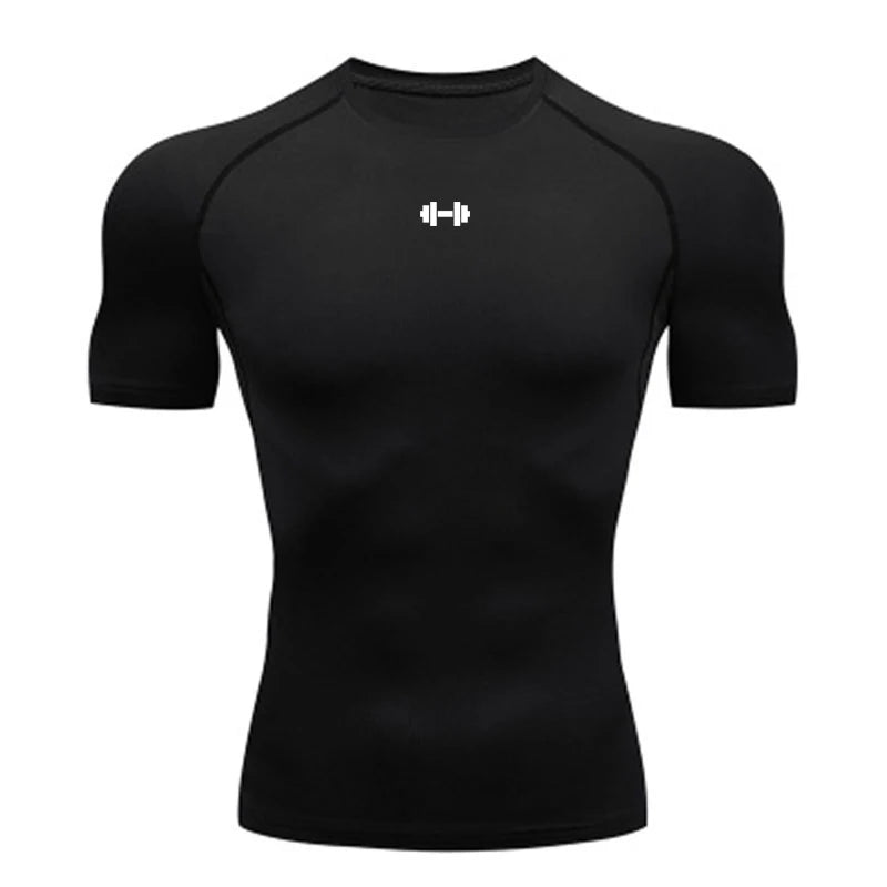 Camiseta manga corta de compresión para hombre