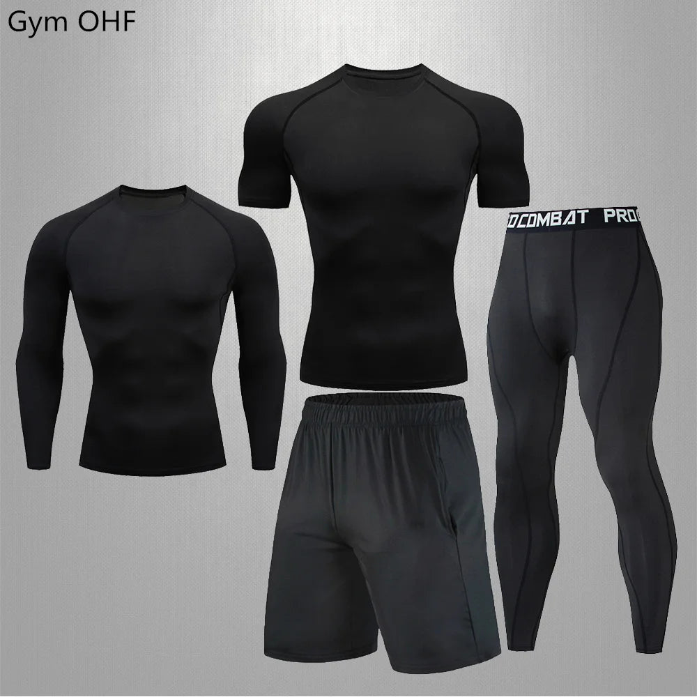 Traje deportivo, conjunto de ropa deportiva de compresión para gimnasio y fitness