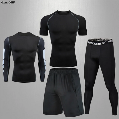 Traje deportivo, conjunto de ropa deportiva de compresión para gimnasio y fitness