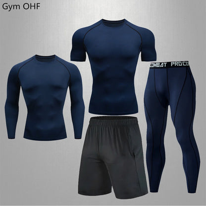 Traje deportivo, conjunto de ropa deportiva de compresión para gimnasio y fitness
