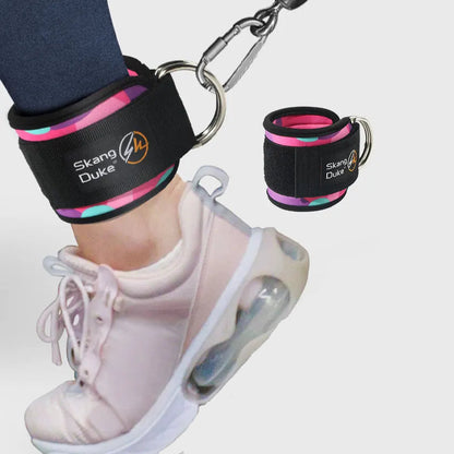 ( 1 Unidad )Correa de tobillo ajustable con anilla en D para máquinas de cable para entrenamiento de fuerza muscular de glúteos y piernas en el gimnasio