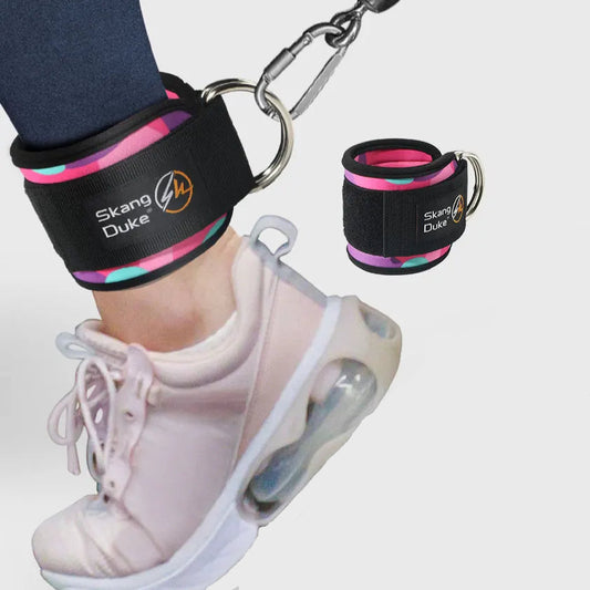 ( 1 Unidad )Correa de tobillo ajustable con anilla en D para máquinas de cable para entrenamiento de fuerza muscular de glúteos y piernas en el gimnasio
