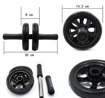Rodillo abdominal de gran calidad, 15 cm, silencioso