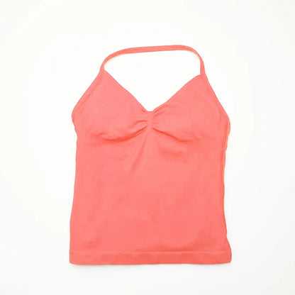 Top deportivo de tirantes largos NCLAGEN para gimnasio, correr, entrenamiento