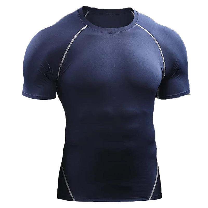 Camiseta de compresión, elástica de secado rápido 2025