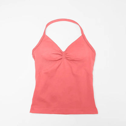 Top deportivo de tirantes largos NCLAGEN para gimnasio, correr, entrenamiento