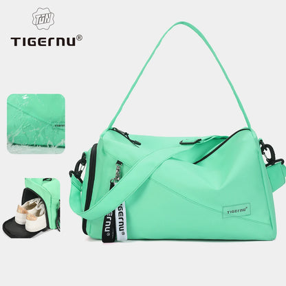 Bolsa deportiva para gimnasio con compartimento para zapatos