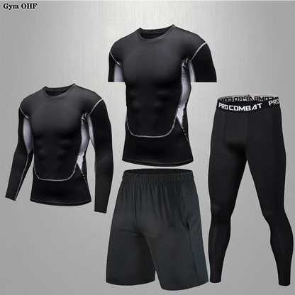 Traje deportivo, conjunto de ropa deportiva de compresión para gimnasio y fitness