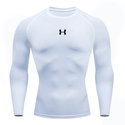 Camiseta de compresión deportiva hombre