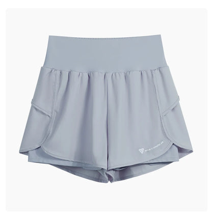 Shorts para correr de cintura alta, ligeros y con doble bolsillo