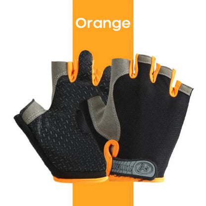 Guantes de gimnasio antideslizantes y transpirables, sin dedos, para culturismo, ejercicio, ciclismo, bicicleta