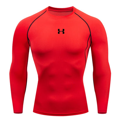 Camiseta de compresión deportiva hombre